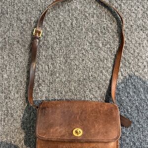 Coach Brown Leather Crossbody Bag